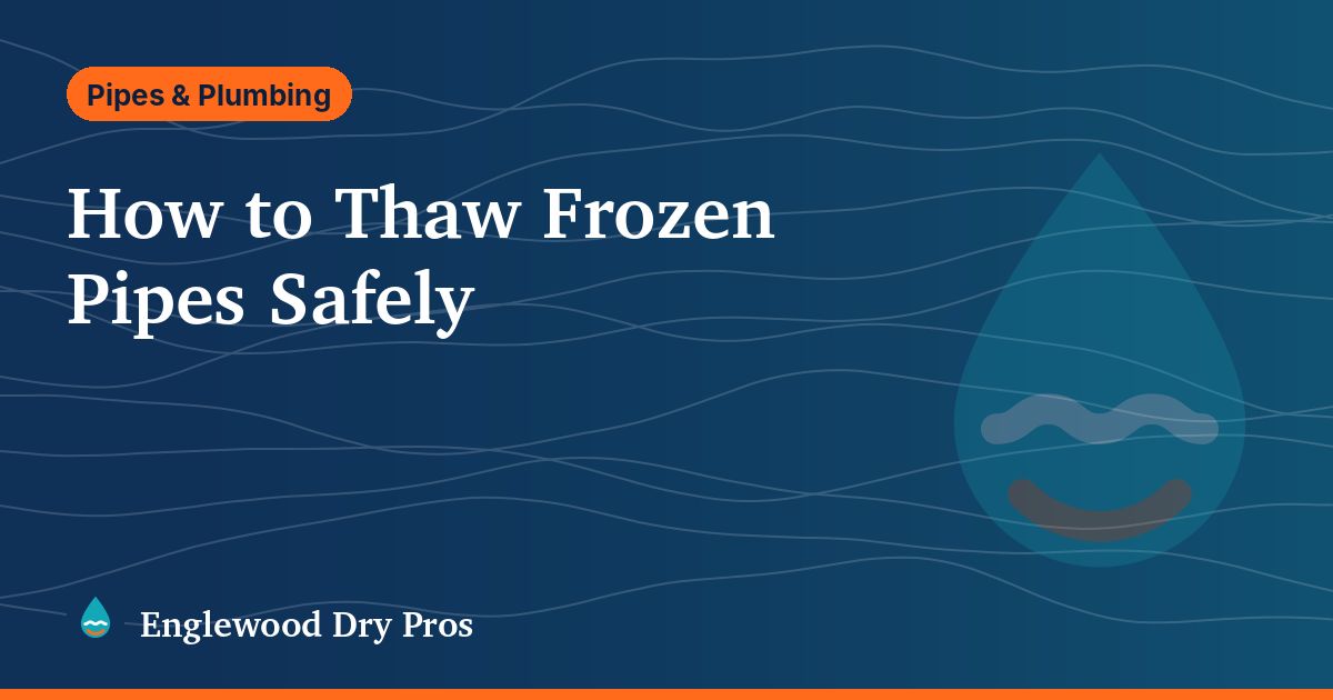 Illustrated guide cover: how to thaw frozen pipes safely